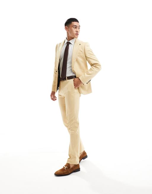 Twisted Tailor makowski suit pants in beige