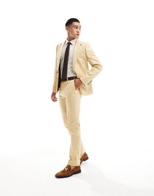 Twisted Tailor makowski suit trousers in beige
