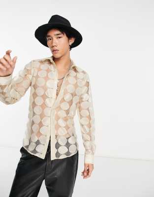 Twisted Tailor Twisted Tailor munday shirt in off white