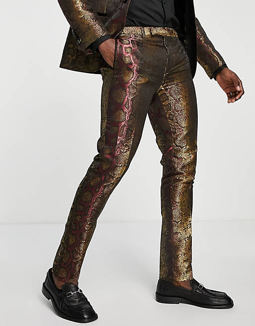 INC Slim Fit Jacquard Metallic Vest Burgundy Mens Size XL New 