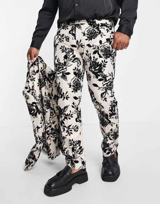 Flower discount dress pants