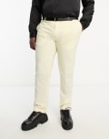 [Twisted Tailor] Twisted Tailor Plus Buscot suit pants in off white W40 L32 WHITE