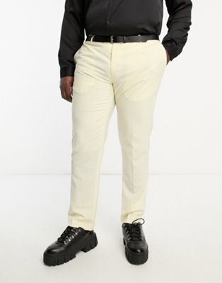 Twisted Tailor Plus buscot suit trousers in off white