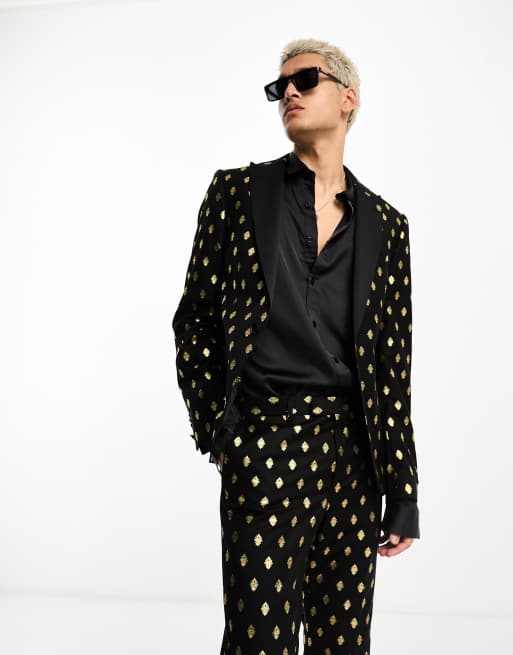 Twisted Tailor puccini suit jacket in black