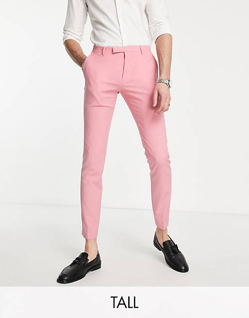  Twisted Tailor skinny fit suit trousers in rose pink 