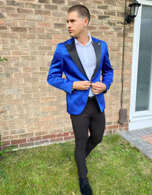 cobalt blue tuxedo