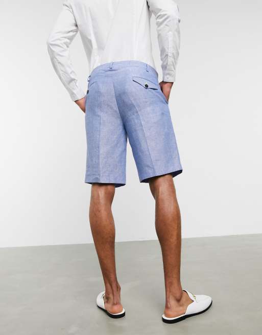 Linen jacket and store shorts