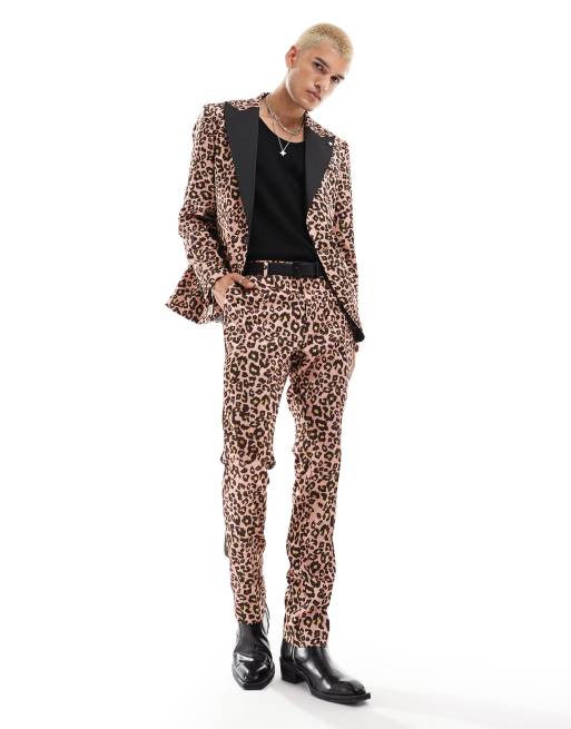 Twisted Tailor suit in leopard print set