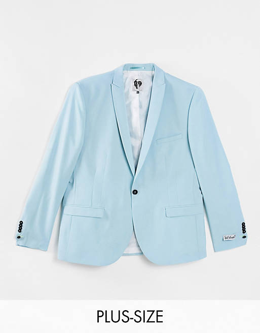 Twisted Tailor suit jacket in mint blue