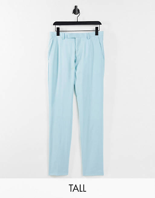Twisted Tailor suit trousers in mint blue