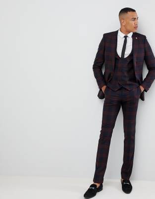 burgundy skinny dress pants