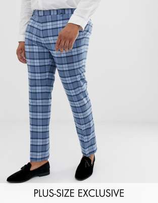 light blue checkered pants