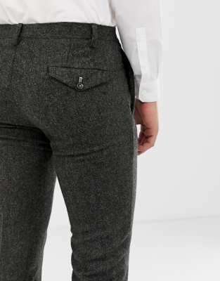 skinny tweed trousers