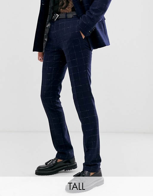 Twisted Tailor super skinny suit trousers in check