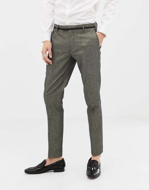 Twisted Tailor - Superskinny goud kostuum, 4 van 4