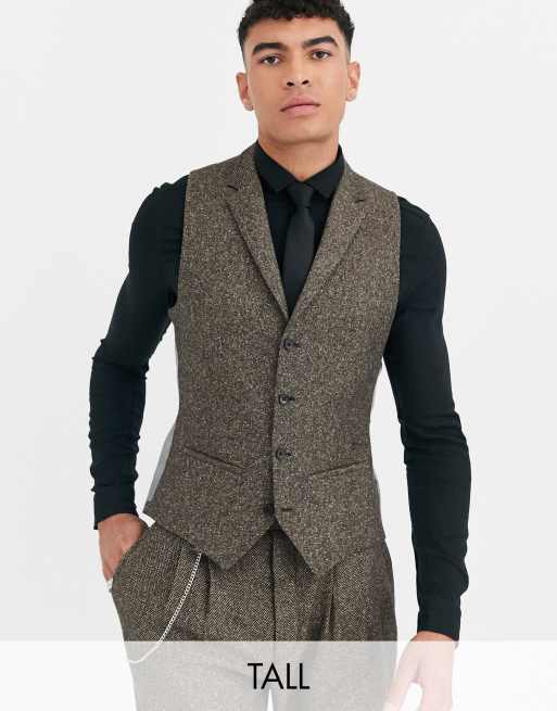 Twisted Tailor Tall - Abito super skinny a spina di pesce, 3 di 4