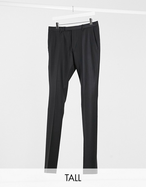 Twisted Tailor TALL tuxedo trousers in black