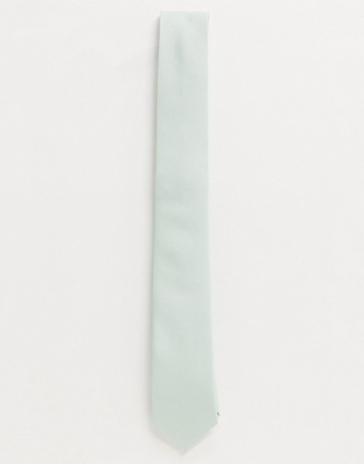 Twisted Tailor tie in light mint green