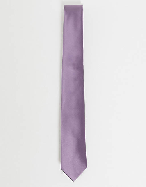 Twisted Tailor tie in mauve satin