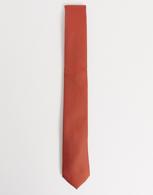 Twisted Tailor tie in orange