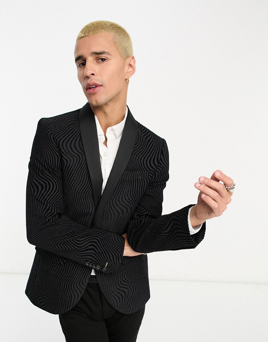 Twisted Tailor torrance suit jacket in black