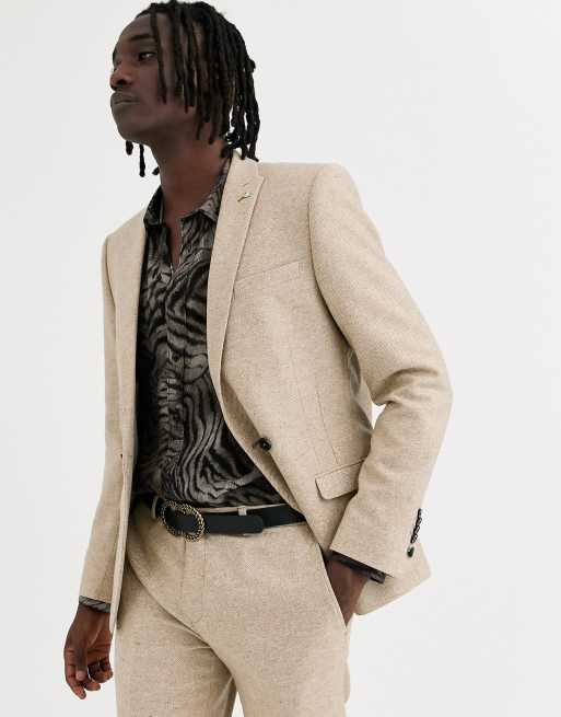 Twisted Tailor - Costume croisé ultra ajusté - Taupe, 2 de 3