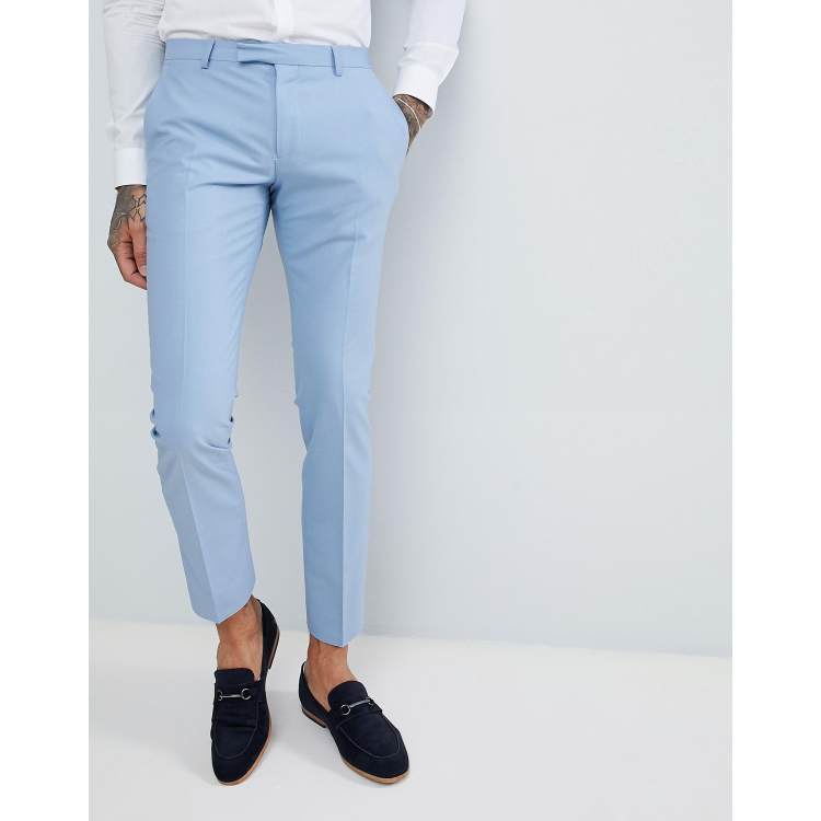 Light blue best sale skinny trousers