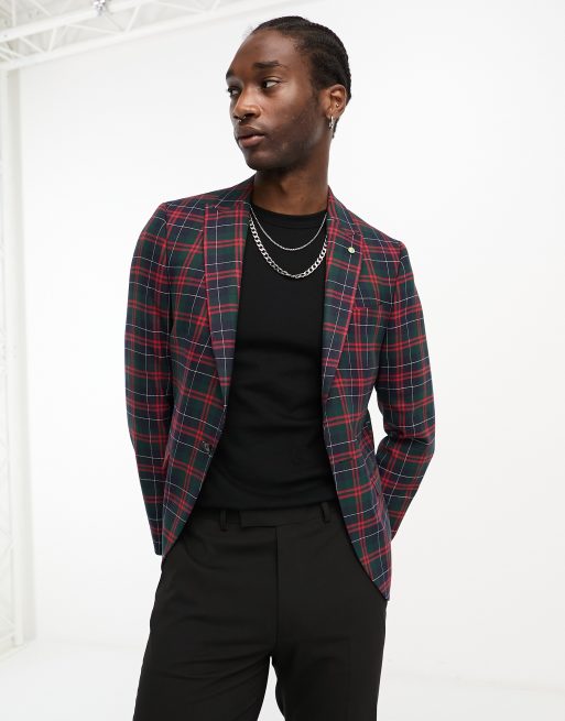 Jacket with checkered inside best sale