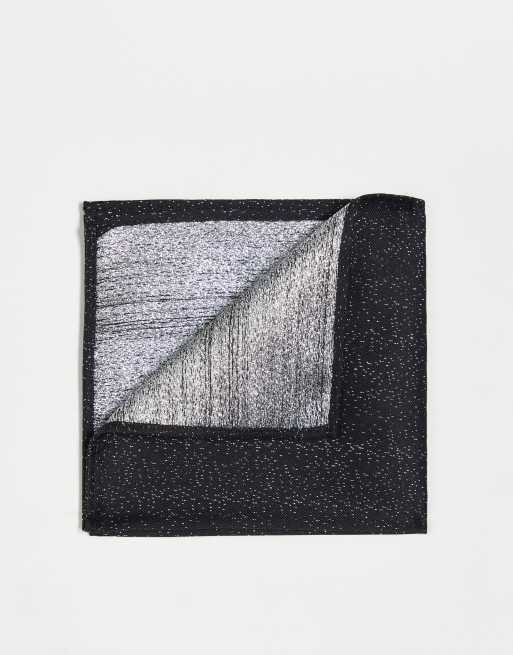 Twisted Tailor - Zakdoek in zwart met glitter patroon