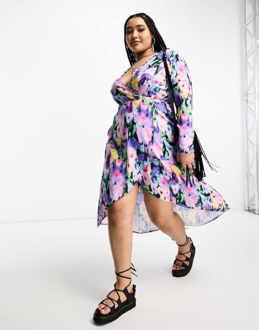 Twisted Wunder Plus Robe portefeuille imprim e Multicolore