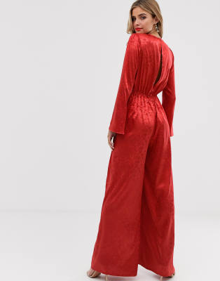 roter jumpsuit asos