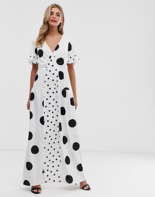 Multi Spot Panel Dress