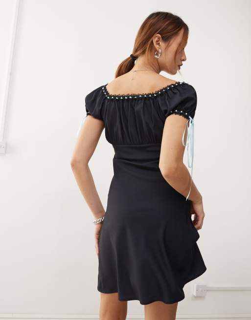 knee length dresses for ladies Lily Of The Valley Wrap Dress | Womens Midi Wrap Dress main image 0