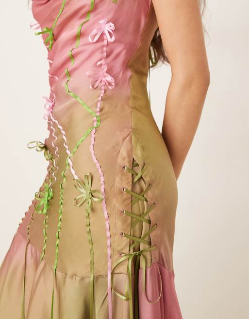 swamp green dress Creature Sparkle Dress in Green main image 1