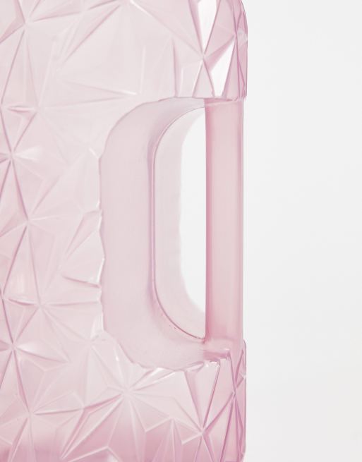 Typo 1.8 litre faceted water bottle in pink, 3 of 4