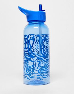 Typo 1L water bottle in blue swirl print - ASOS Price Checker