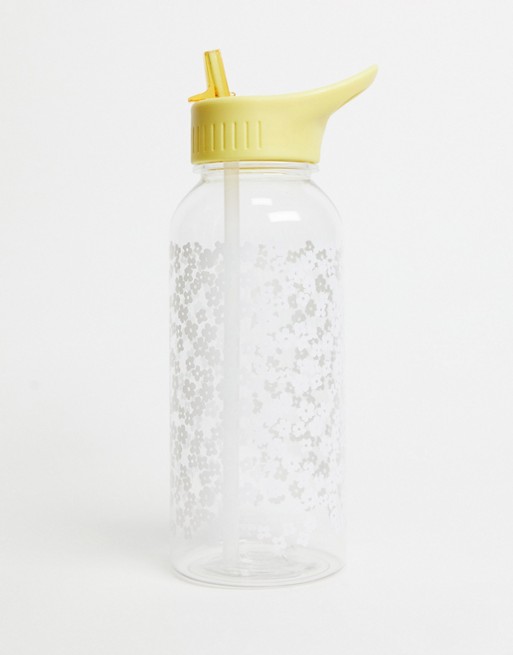 Typo 1L water bottle with cherry blossom print