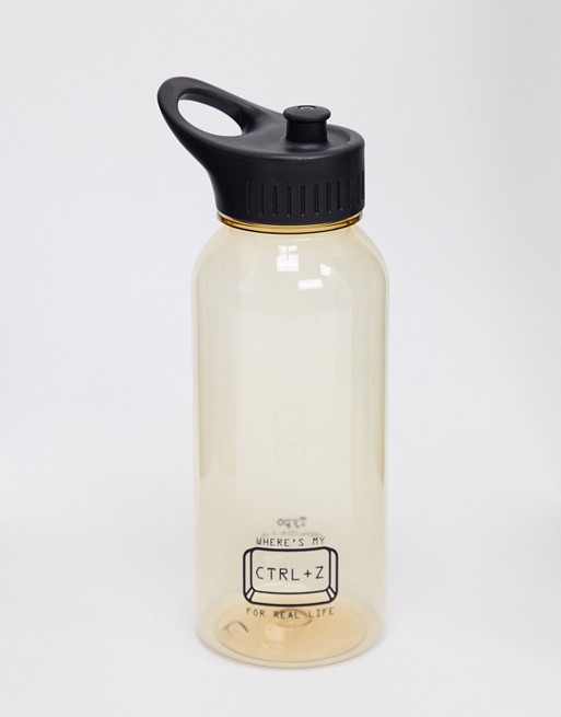 Typo 1L water bottle with ctrl z slogan
