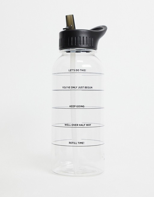 Typo 1L water bottle with time checkpoints