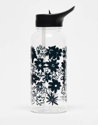 Typo 1L waterbottle in monochrome flower design - ASOS Price Checker