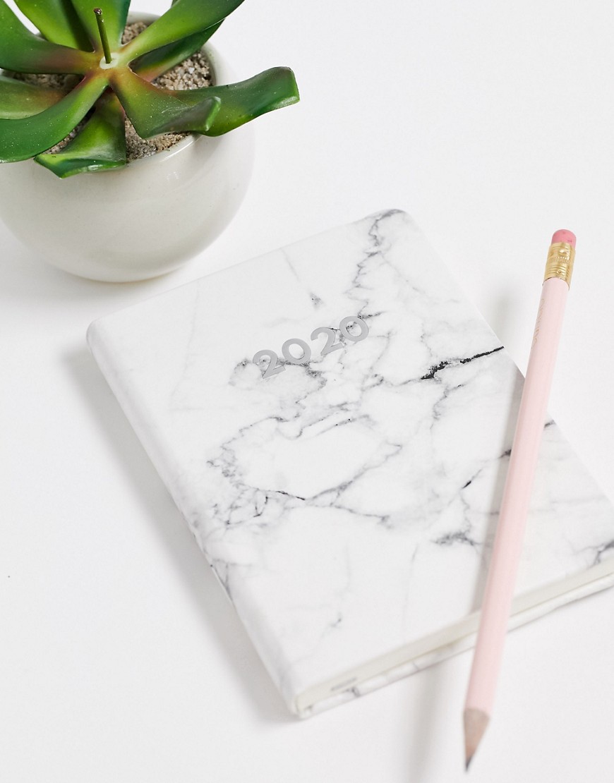 Typo — 2020 A6 dagbog med marmorprint-Multifarvet