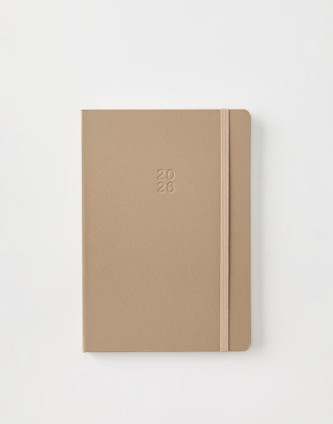 TYPO 2026 a5 weekly hard metro diary in beige - view 1