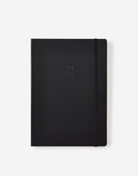 TYPO 2026 b5 weekly hard metro diary in black - view 1