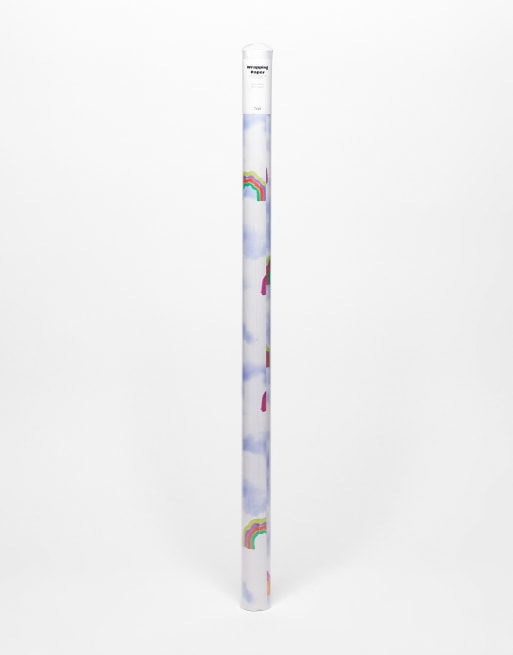Typo 3M rainbow gift wrap roll in blue