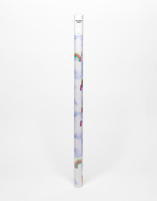 Typo 3M rainbow gift wrap roll in blue