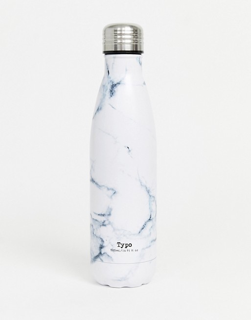 Typo 500ml marble water bottle