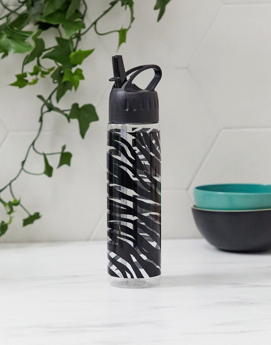 Typo – 600 ml zebramönstrad vattenflaska-Flerfärgad