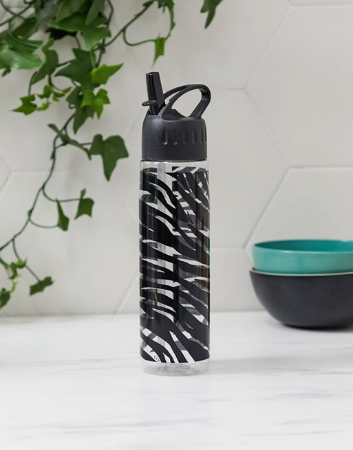 Typo 600ml zebra water bottle