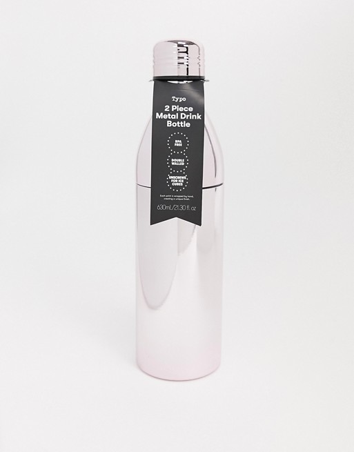 Typo 630ml water bottle 2 piece in lilac