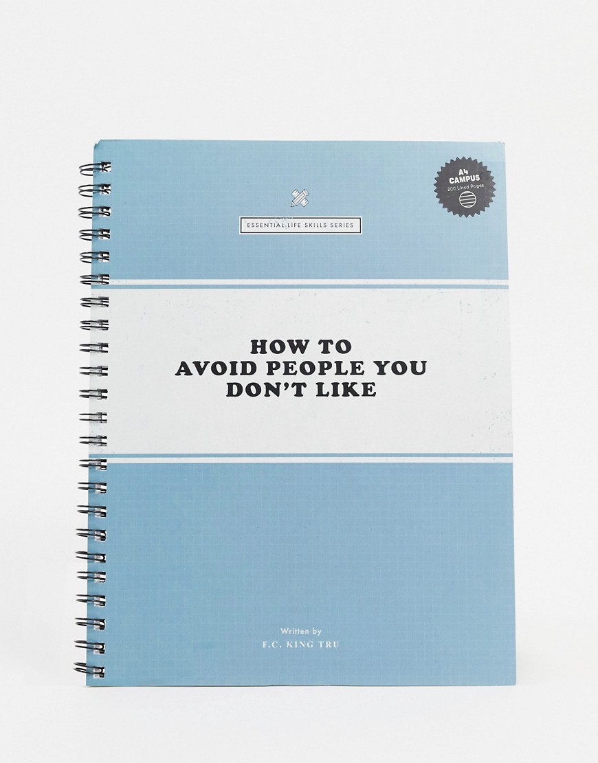 Typo - A4 'how to avoid people'-notitieblok-Multi
